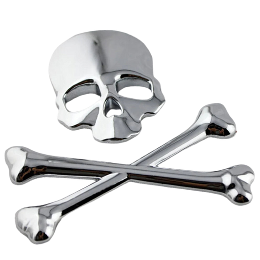 Skull Head Logo Badge